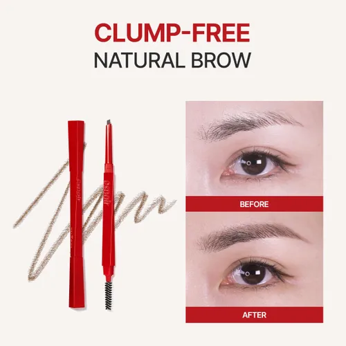 Miniatura 5 de Espoir El Lápiz de Cejas Balance #6 Gris Claro Lápiz de Cejas Rápido y Fácil de Dibujar sin Apelmacarse con Forma Triangular Estrecha Una #6