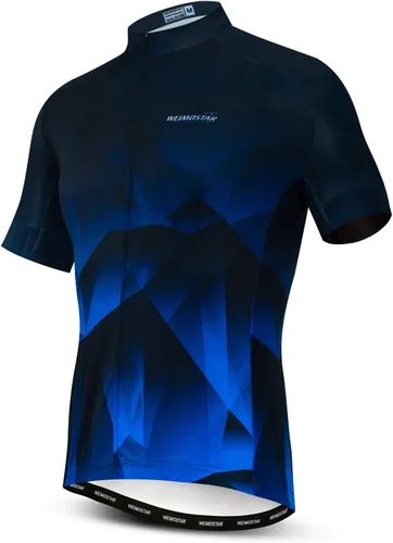 Camiseta de ciclismo para hombre, manga corta, camiseta de bicicleta de montaña, MTB superior, bolsillo con cremallera, calavera reflectante