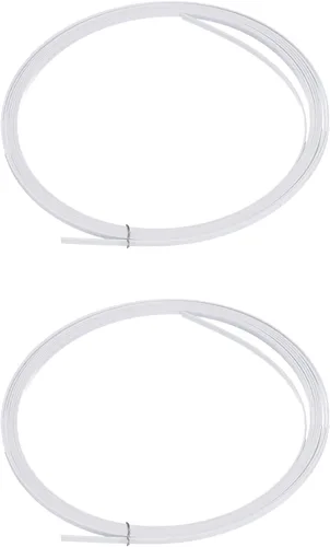 Miniatura 10 de MECCANIXITY Tira de Encuadernación y Borde Purfling de Plástico 1650x7x1.5mm para Guitarra Acústica Clásica Blanca, Juego de 2 Blanco