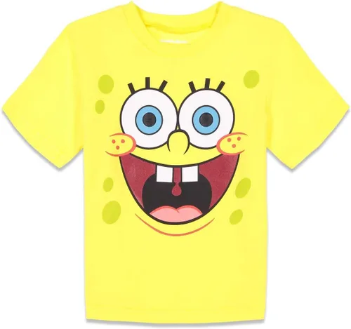 Miniatura 2 de Nickelodeon Bob Esponja Squarepants - Conjunto de camiseta y pantalones cortos de malla para niños