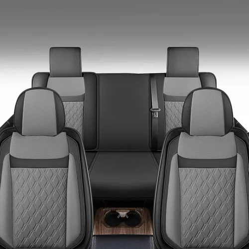 Miniatura 6 de Fundas de asiento de camión compatibles con Ford F-150 2009-2025 XL XLT Lariat King Ranch Platinum Tremor Pickup, protector de cojín de piel