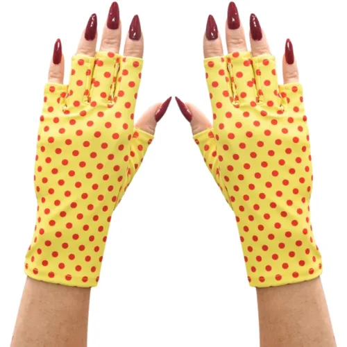 Miniatura 63 de ManiGlovz - Guantes de uñas originales con protección UPF 50+ UV Guantes de manicura de gel y guantes anti UV sin dedos para mujeres Se pueden