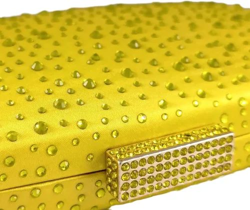 Miniatura 6 de Boutique De FGG Bolsos de noche para mujer, bolsos de mano de cristal para fiesta de boda, bolsos de diamantes de imitación para novia