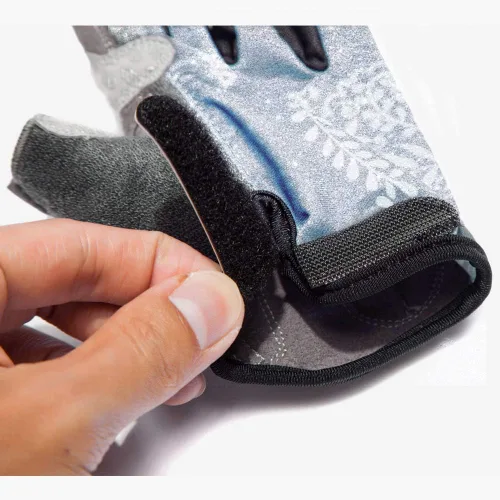 Miniatura 4 de VEBE Guantes de ciclismo para mujer, antideslizantes, a prueba de golpes, guantes cortos para dedos al aire libre, guantes de bicicleta de montaña