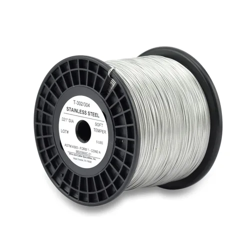 Cable de bloqueo, T302/304 inoxidable, NASM20995, MS20995C, ASTM A580 Cond A, AMS5697, 021 pulgadas (0.021 in), carrete de 5 lb (2,26 kg), aprox.