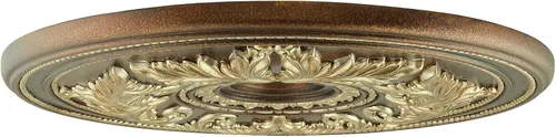 Miniatura 4 de Livex Lighting 8210-64 Medallón de techo en bronce palacial con detalles dorados