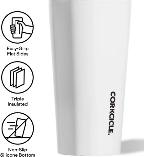 Miniatura 3 de Corkcicle Vaso térmico clásico – Vaso de acero inoxidable con tapa, triple aislamiento para bebidas calientes y frías, tapa inastillable, apto