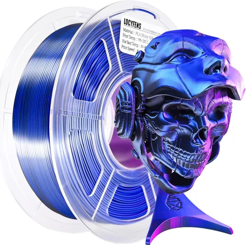 Miniatura 25 de Filamento de impresora 3D PLA, arcoíris 3 en 1, filamento PLA de 1.75mm +/-0.02mm, filamento sedoso de impresión de alta velocidad de tres