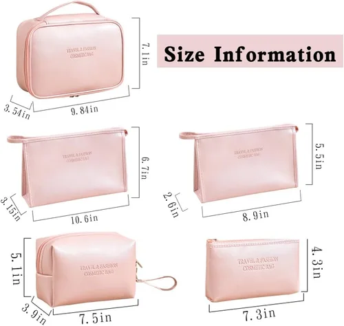Miniatura 3 de Bolsa de cosméticos, Rosado, Moda