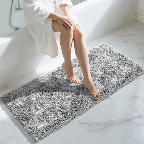 Miniatura 52 de Yimobra - Alfombra grande para baño antideslizante de 36x24 pulgadas, extra gruesa y suave, absorbente de felpilla, alfombras de baño lavables a