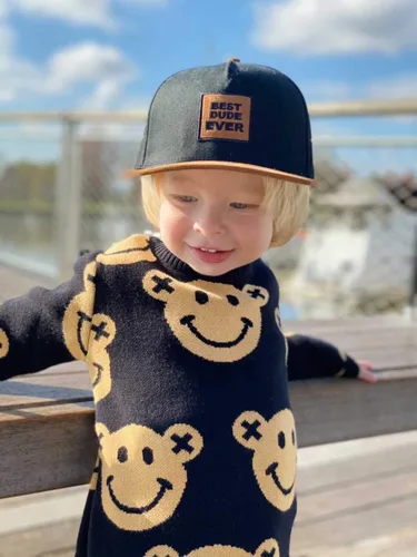Miniatura 6 de Gorra de béisbol para niños pequeños, sombreros de camionero para bebé, traje de niño, sombrero de sol para recién nacido, gorra de malla con cierre