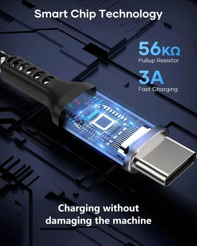 Miniatura 2 de Cable USB C de 20 pies, cable de carga rápida USB A a USB C 3A, cable de carga tipo C extralargo compatible con iPhone 15/15 Plus/15 Pro/15 Pro Max