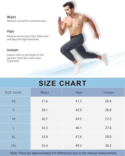 Miniatura 7 de Men's Lightweight Hiking Pants Breathable Quick Dry Fit Camping Fishing Running Athletic Active Jogger Pants