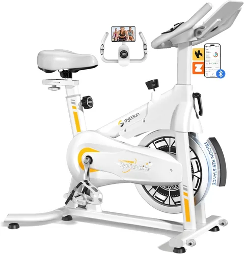 Miniatura 15 de Exercise Bikes for Home, Exercise Bike with Adjustable Friction, Brake Pad Resistance Silent Belt Drive, 330lbs Weight Capacity &Upgraded Version