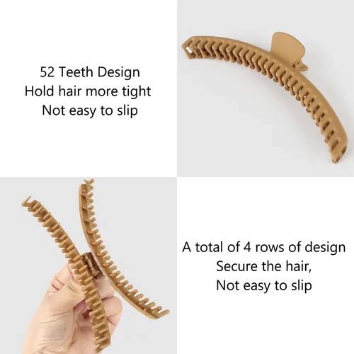 Miniatura 4 de Hold Everything Pinzas para el cabello perfectas para cabello grueso y fino, lacio, ondulado y rizado, clip fuerte antideslizante, 7