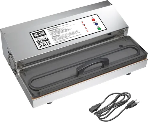Weston Marcas Máquina selladora al vacío para conservación de alimentos y vacío Sous Vide, barra extra ancha de 0.197 in para sellar bolsas de hasta