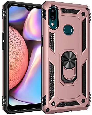 Funda compatible con Redmi Note 7 / Redmi 7, compatible con Xiaomi Redmi Note 7 / Redmi 7S / Note 7 Pro con soporte de anillo 2 en 1, funda rosa
