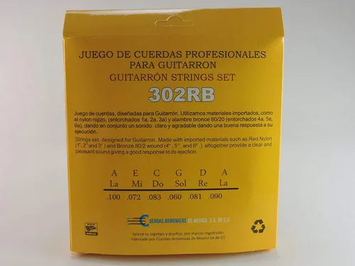 Miniatura 2 de Cuerdas Guitarron Selene Professional Made in Mexico/Cuerdas Para Guitarron (300 Multicolor)
