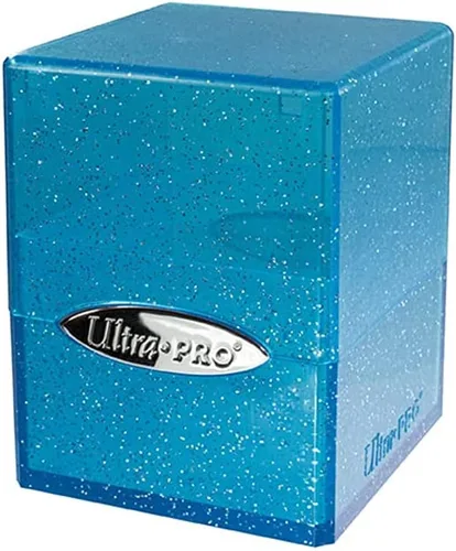 Miniatura 6 de Ultra PRO Satin Tower - Caja de 100+ cubierta negra con purpurina - Mecanismo de bloqueo a presión - Guarda de forma segura tarjetas de Pokémon