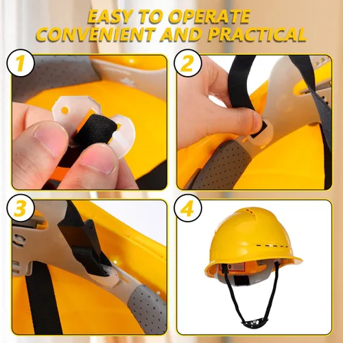 Miniatura 3 de Toddmomy 1 correa universal de barbilla para casco con correa elástica negra y copa de barbilla, correa ajustable para casco para protección general