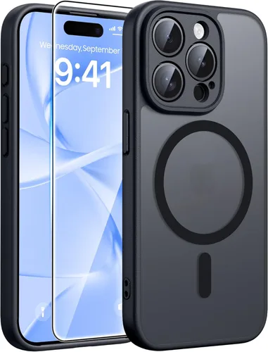 Miniatura 159 de FNTCASE - Funda para iPhone 16 Pro: magnética, mate, translúcida, de grado militar, protectora contra caídas, resistente, fina, duradera y a prueba