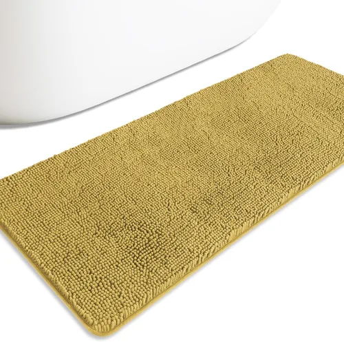 Miniatura 249 de Alfombra de baño pequeña de 12 x 18 pulgadas, lavable y absorbente, antideslizante, alfombra de baño de felpilla gruesa y suave para baño, ducha