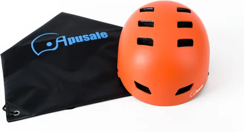 Miniatura 4 de Casco para bicicleta y patineta, ajustable y multideporte para patines y scooter, 3 tallas para adultos, jóvenes, niños y bebés Naranja