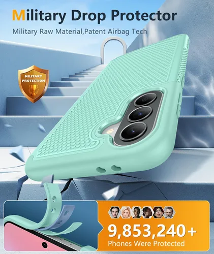 Miniatura 614 de FNTCASE Funda para iPhone 17 Pro: Fundas delgadas translúcidas de color azul claro compatibles con MagSafe, protección completa de la cámara