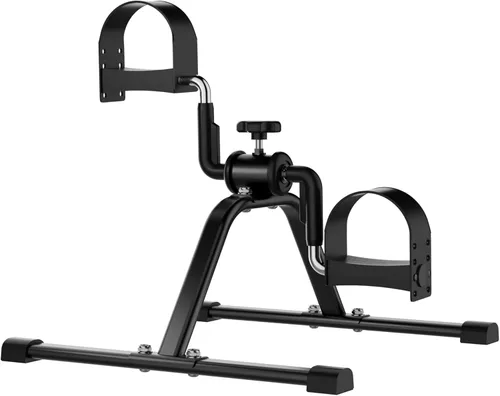 Mini bicicleta de ejercicio plegable, ejercitador de pedales portátil, bicicleta de escritorio con pantallas LCD para brazos y piernas, ejercicio de