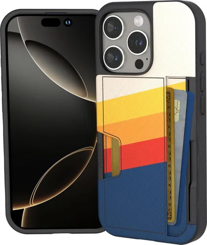 Miniatura 16 de Smartish Funda tipo cartera para iPhone 13 Pro – Wallet Slayer Vol. 2 [delgada + protectora] tarjetero con función atril - Black Tie Affair