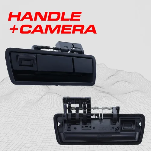 Miniatura 2 de Master Tailgaters Mango negro para portón trasero con cámara de respaldo de repuesto para Nissan Armada (2004-2015) IP68 impermeable Líneas