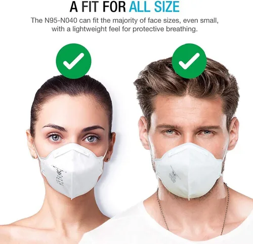 Miniatura 4 de FANGTIAN Mascarilla N95 con certificación NIOSH para respiradores de partículas (paquete de 10, modelo FT-N040 / número de aprobación TC-84A-7861)