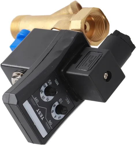 Miniatura 8 de Válvula de drenaje cronometrada electrónica automática, gestión confiable del condensado del latón G1/2 DN15 para los sistemas del compresor de aire