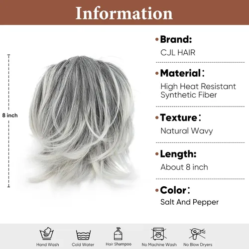 Miniatura 2 de CJL HAIR - Extensiones de cabello sintético para coleta con pinza, cola de caballo corta, rizada y desordenada, piezas para hacer moños DIY