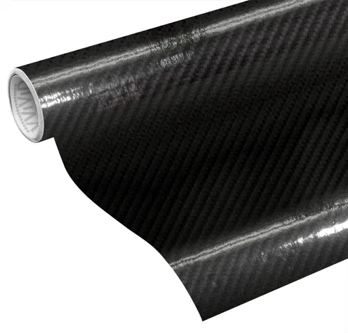 Miniatura 5 de VViViD+ - Rollo de película de vinilo con acabado verdadero brillante, tipo fibra de carbono, negro (1 pie x 1.5 metros)