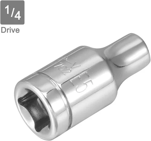 Miniatura 3 de uxcell 2pcs 1/4-inch Drive E5 Externo Torx Shallow Socket, Cr-V Steel