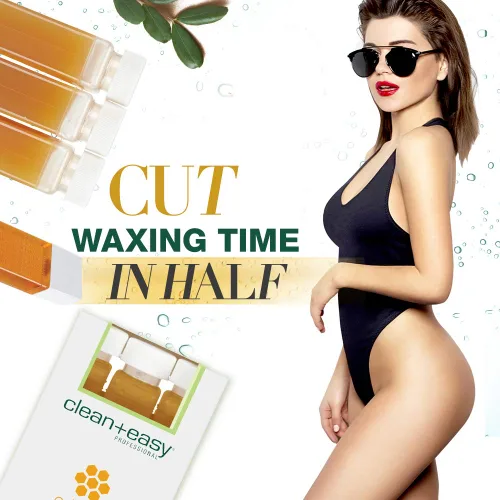 Miniatura 2 de Clean + Easy Cera original Roll On – Cartucho de recarga de cera suave grande para depilación suave en piernas, brazos y cuerpo, paquete de 3