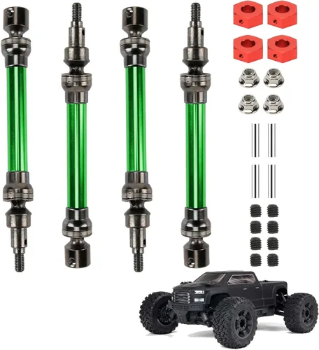 RCAWD Eje de transmisión para ARRMA 3S, 1/10 New Big Rock Upgrades Partes, (no para Old Big Rock), eje de transmisión delantero trasero para Crew