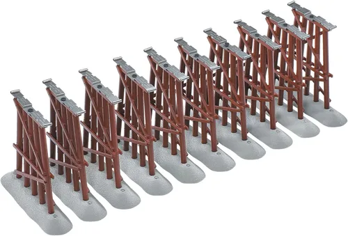 Lionel FasTrack - Juego de caballete de tren elevado de calibre O de 10 piezas