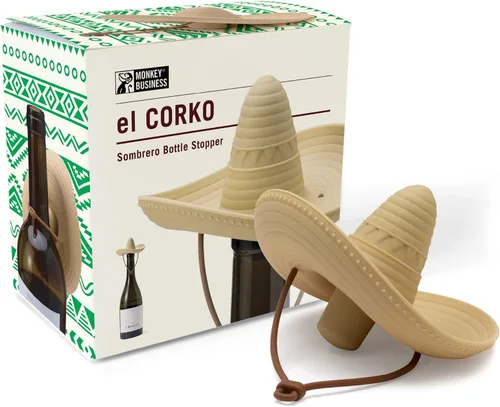Miniatura 14 de Tapón de vino de silicona Monkey Business Sella la botella y mantiene el vino fresco/Lindos accesorios para vino/Gadgets de cocina/Tapón