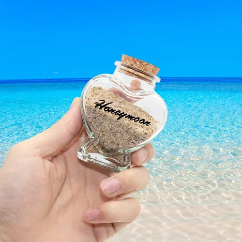 Miniatura 5 de Tarro de recuerdo de arena de luna de miel, regalos de luna de miel para parejas de recién casados, bodas, compromisos, vacaciones, viajes, regalos
