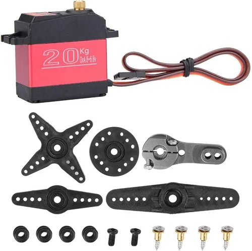 Miniatura 5 de RC Servo, 44.1 lbs 55.1 lbs Metal Gear High Torque Digital Servo para amantes de RC (44.1 lbs)