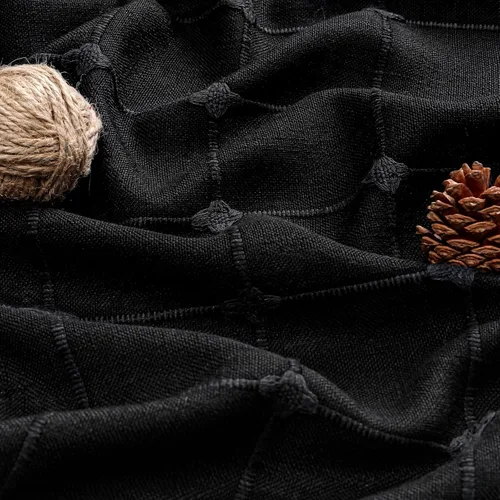 Miniatura 4 de MitoVilla Juego de cortina de ducha pequeña de 36 x 72 pulgadas, cortinas de ducha de tela de lino de poliéster estrecha para decoración de baño
