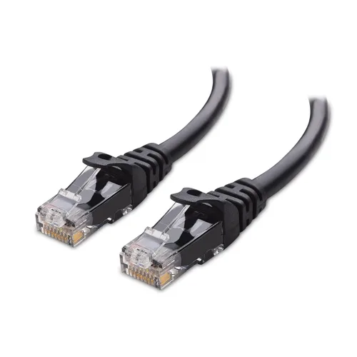 Cable Matters - Cable Ethernet Cat 6 sin enganches de 10 Gbps - 40 pies, cable Cat 6, cable Cat6, cable Ethernet, negro