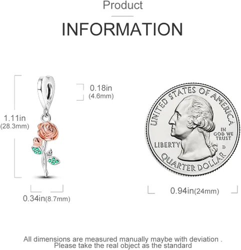 Miniatura 4 de Hapour 925 Sterling Silver Charms for Bracelets Necklace European Jewelry Pendant Beads Charm for Women Mom