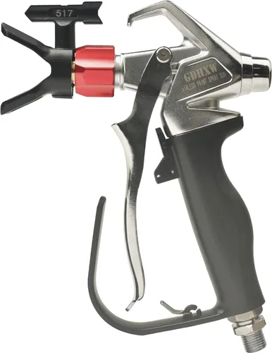 GDHXW G12-PRO Pistola de pintura sin aire de 3600 PSI con punta de boquilla reversible 517 y junta giratoria para la mayoría de pulverizadores de