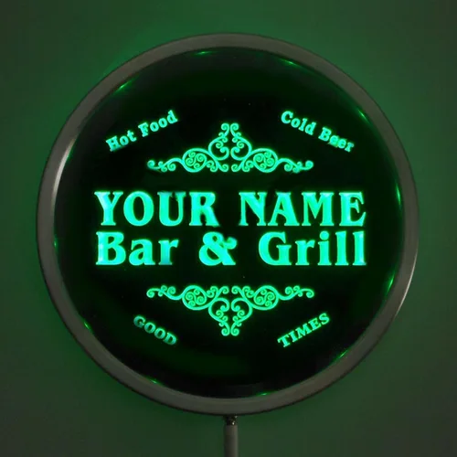 Miniatura 11 de ADVPRO u-tm-b Nombre Personalizado Familia Bar & Grill Cerveza Home Bar LED Neon Sign Azul
