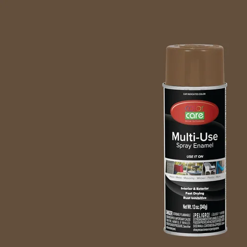 Miniatura 48 de Pintura en aerosol, 12 onzas, paquete de 6 (mezcla de colores cálidos: blanco brillante, rojo rubí, naranja, amarillo, marrón, negro brillante)