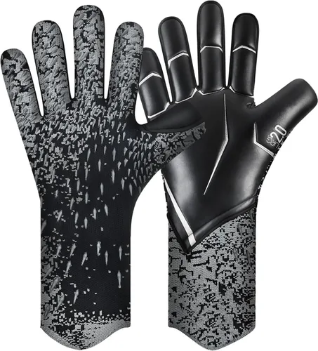 Miniatura 12 de Guantes de Portero de Fútbol, Guantes de Portero de Fútbol con Agarre Definitivo con Tallas 6/7/8/9/10, Agarre Fuerte, Fútbol Americano para Negro