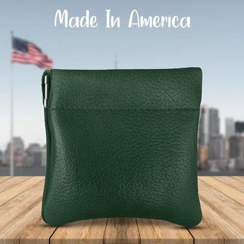 Miniatura 47 de Monedero clásico a presión, de cuero, para hombre de Nabobb, negro